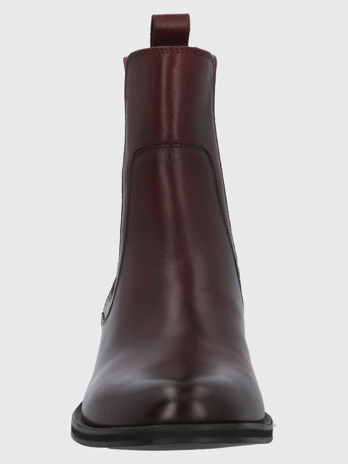 Botín Cuero Mujer Rivor Burdeo-3