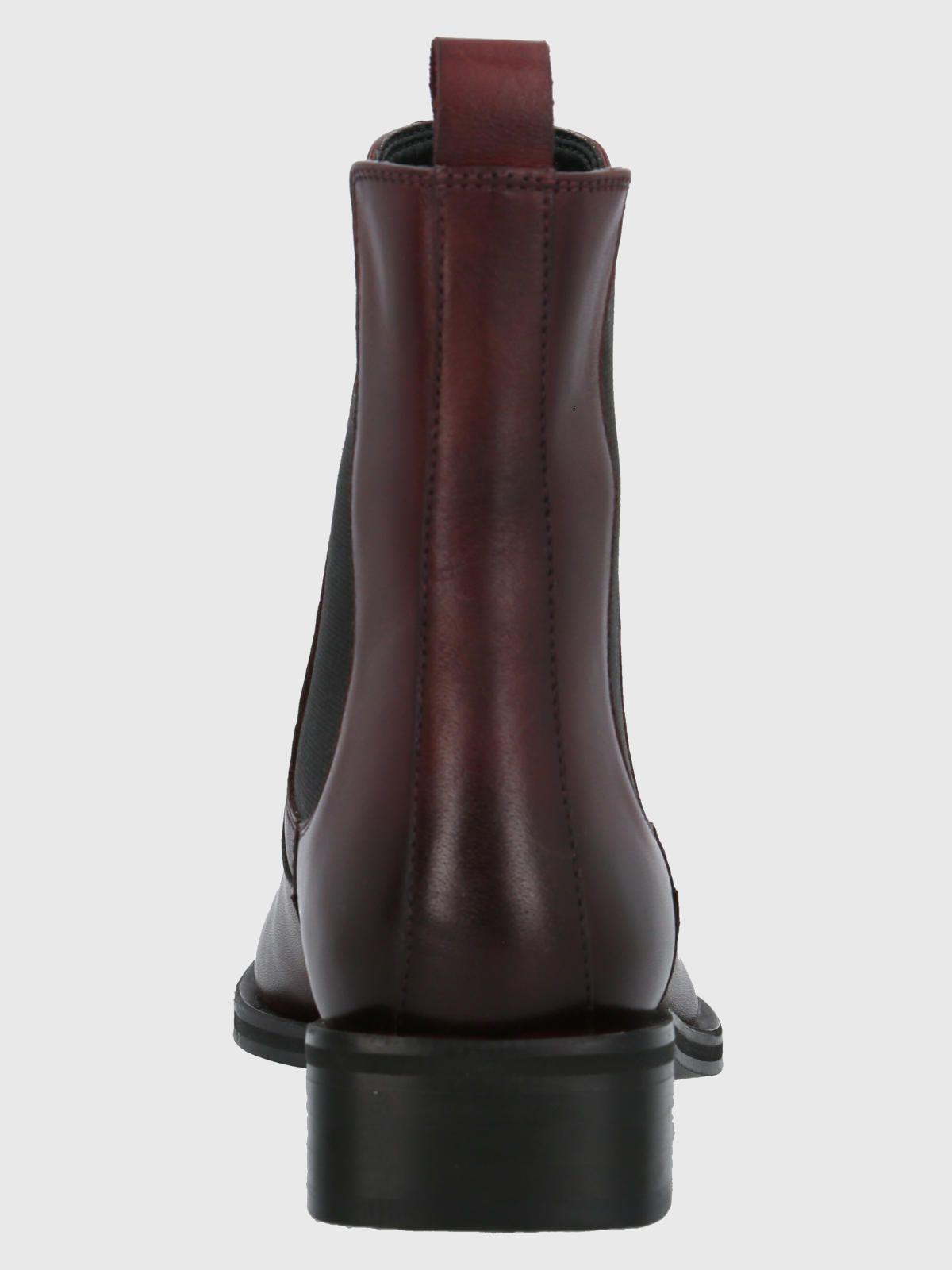 Botín Cuero Mujer Rivor Burdeo-6