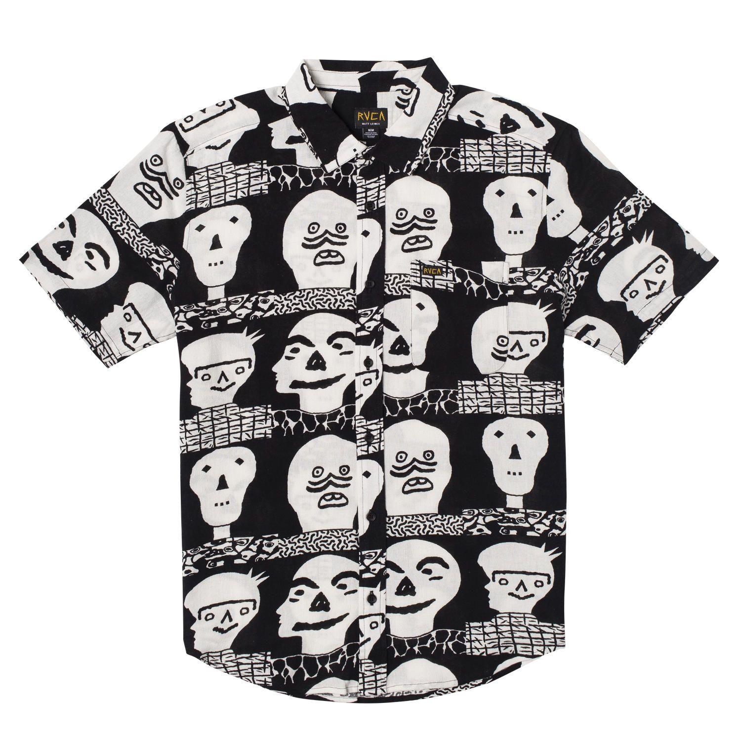 Camisa M/C Hombre Matt Leines Ss Negro-0