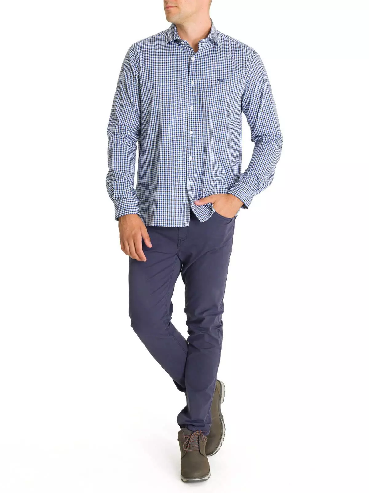 Camisa Algodón Hombre Wool Blanco-8