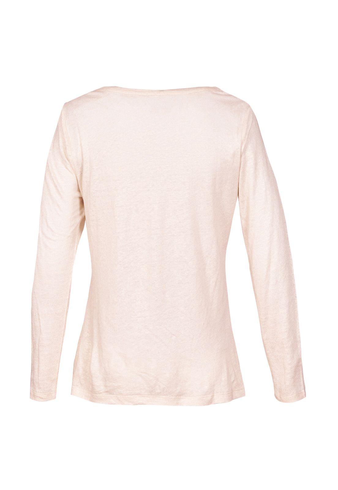 Polera Lino Orgánico Mujer Emily Blanco-1