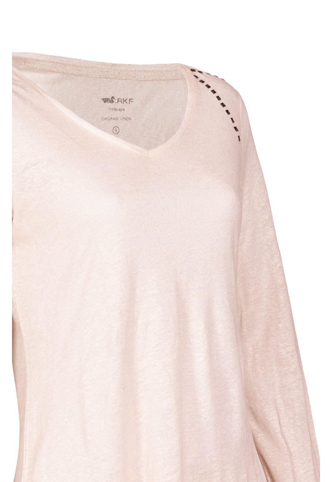 Polera Lino Orgánico Mujer Emily Blanco-3