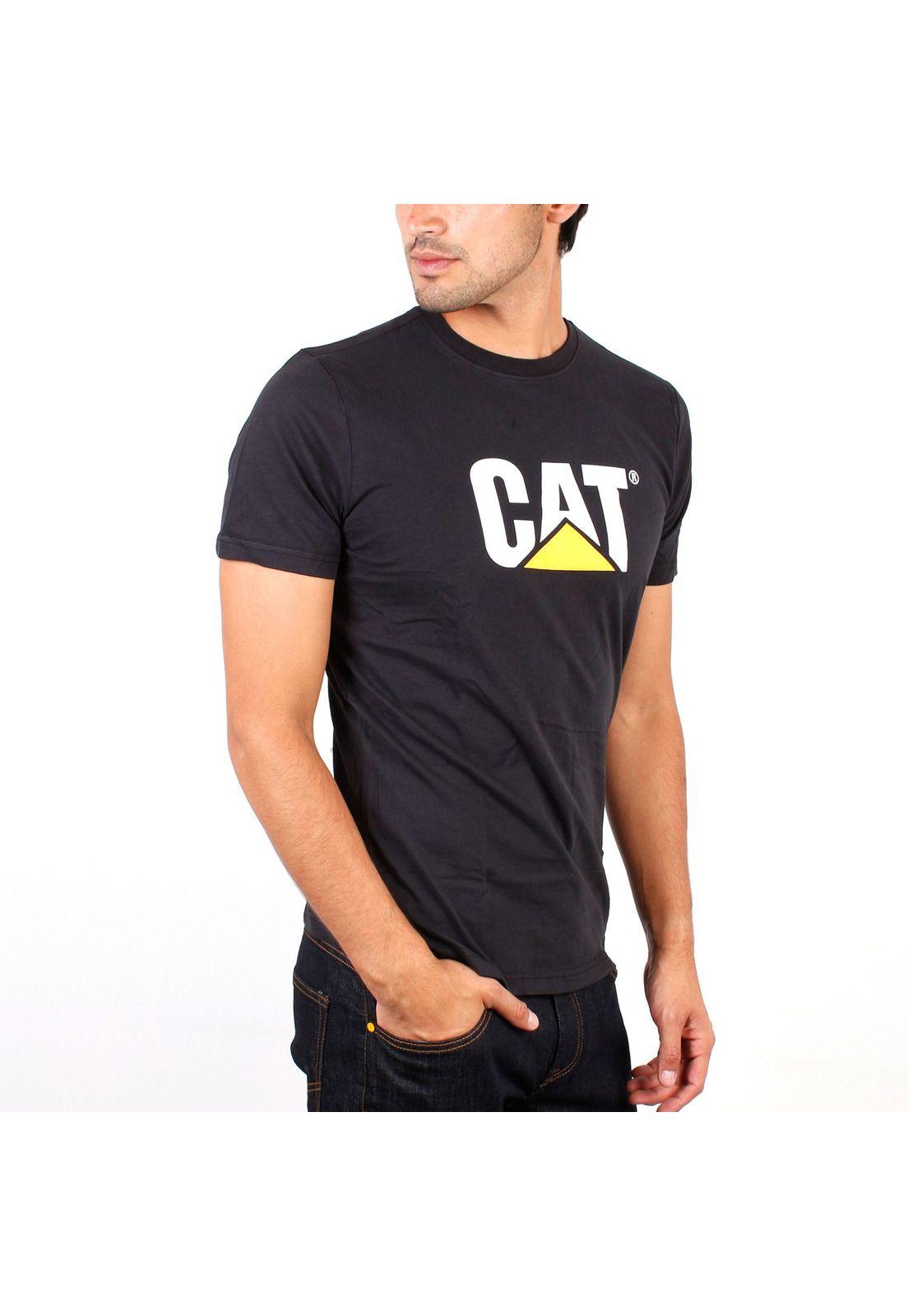 Polera Mc Hombre Slim Fit Logo Tee Negro-0