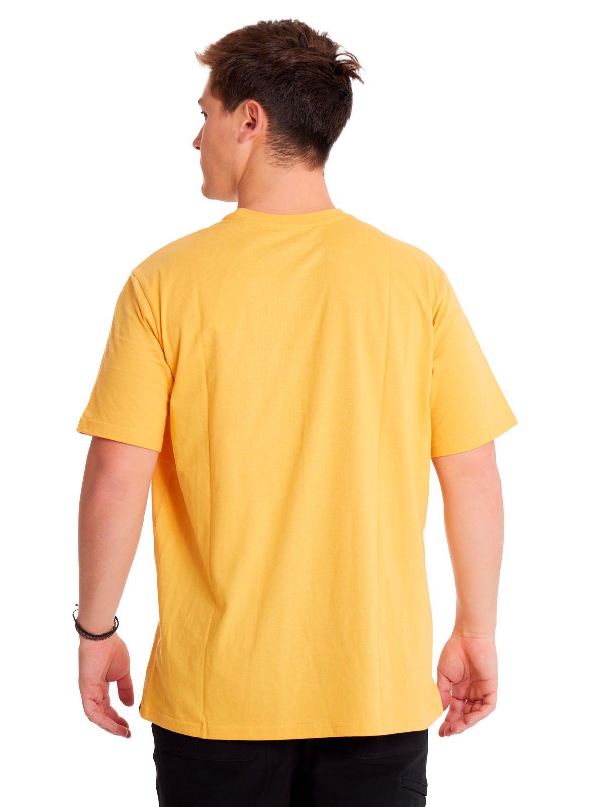 Polera Manga Corta Hombre Caterpillar LogoAmarillo-3