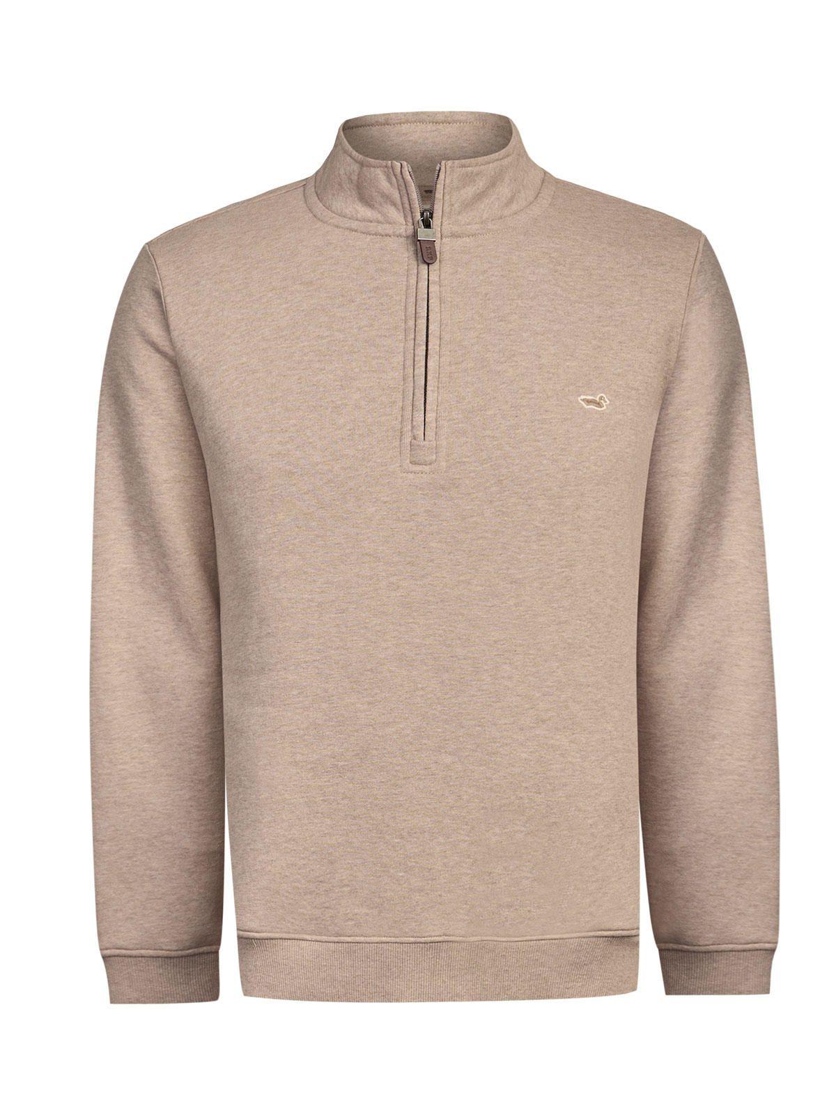 Polerón Algodón Orgánico Hombre Trenzo Beige-0