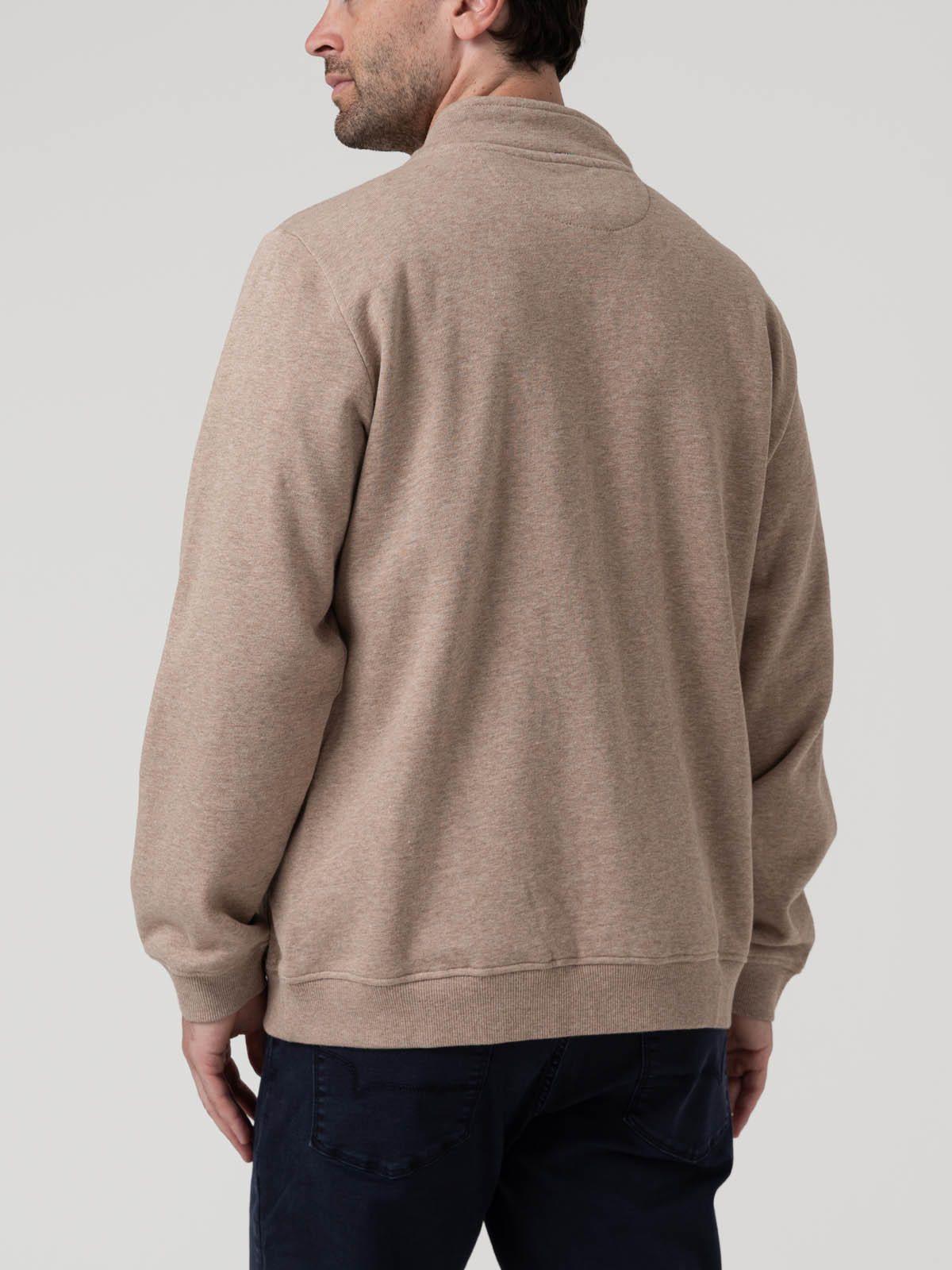 Polerón Algodón Orgánico Hombre Trenzo Beige-5