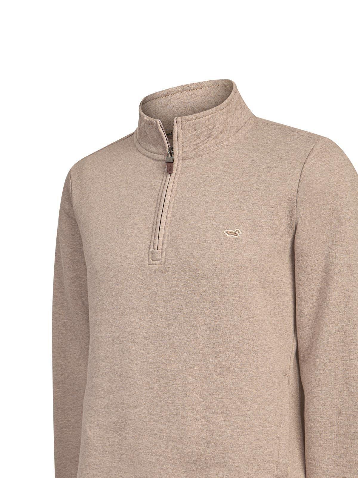 Polerón Algodón Orgánico Hombre Trenzo Beige-3