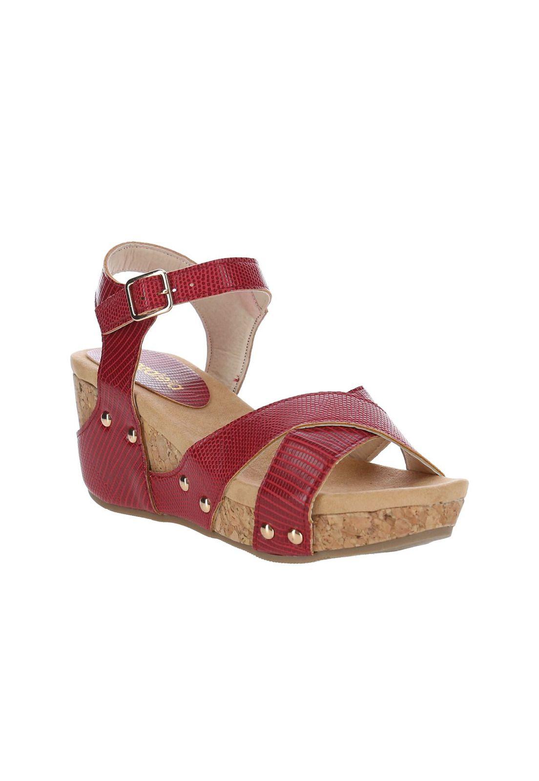 Sandalia Mujer Mashrom Rojo-1