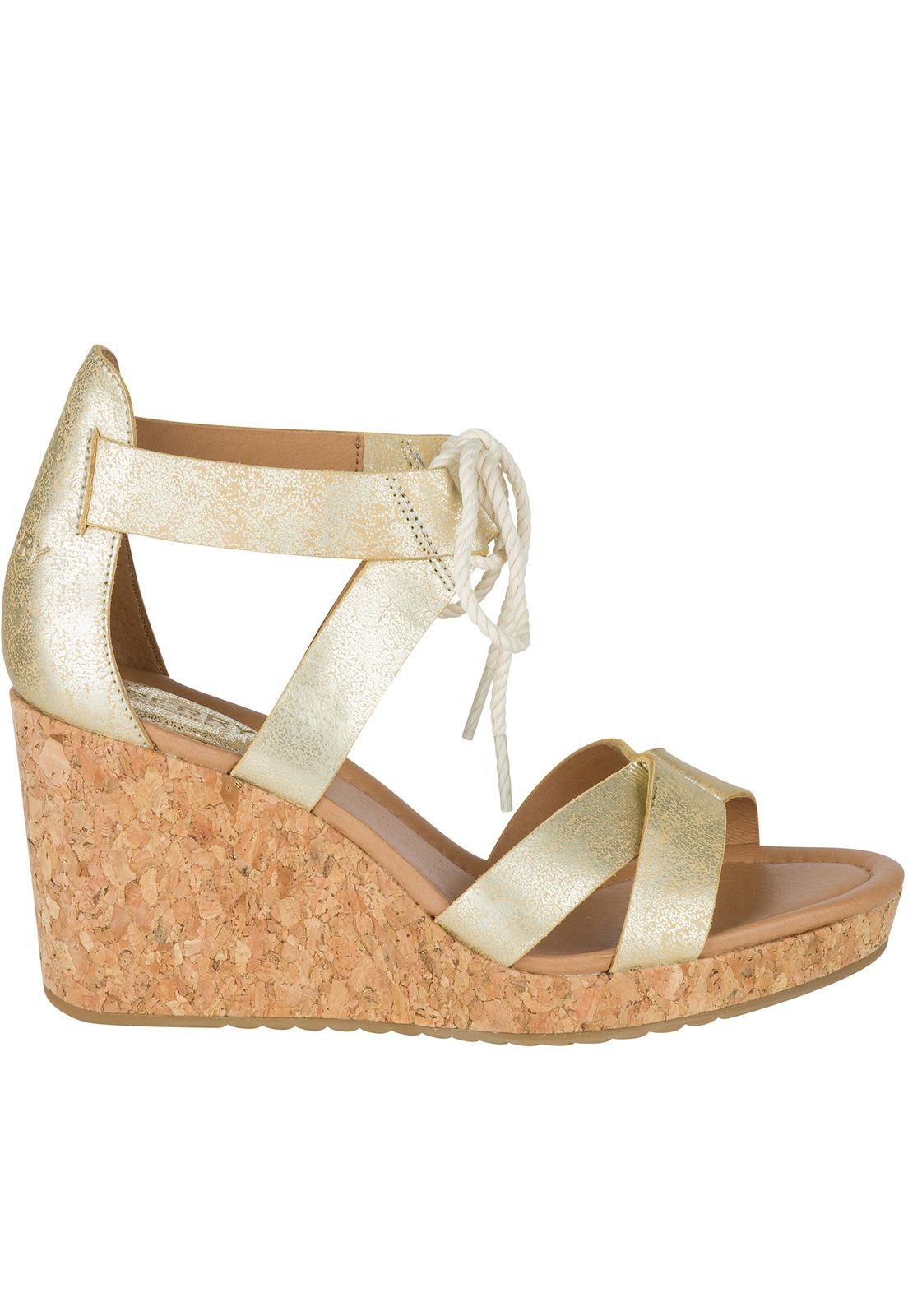 Sandalia Cuero Dawn Ari Plateado Mujer Sperry-1