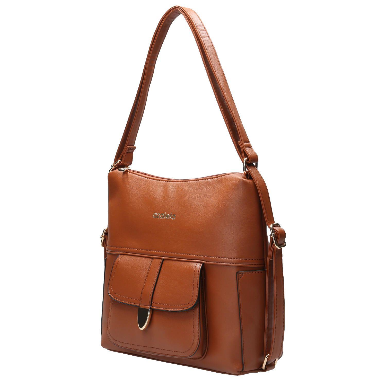 Cartera Convertible Mujer Cheerful Bag Café-1