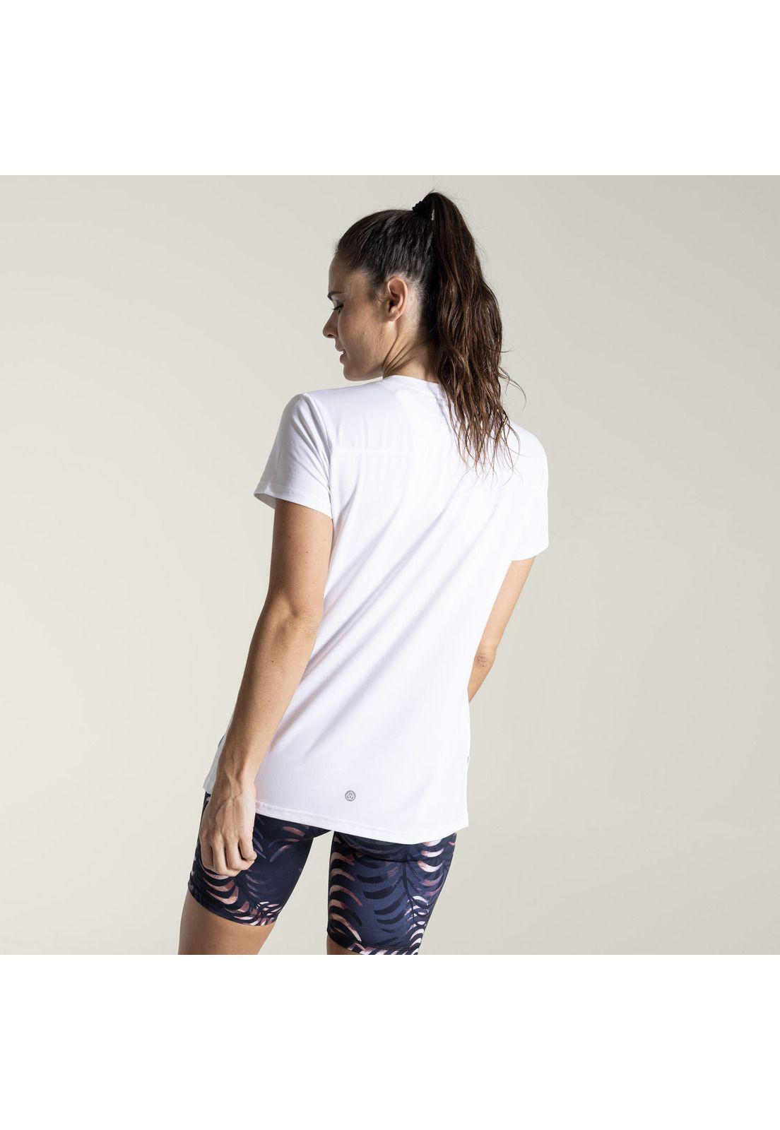 Polera MC Mujer V Neck Blanco-3