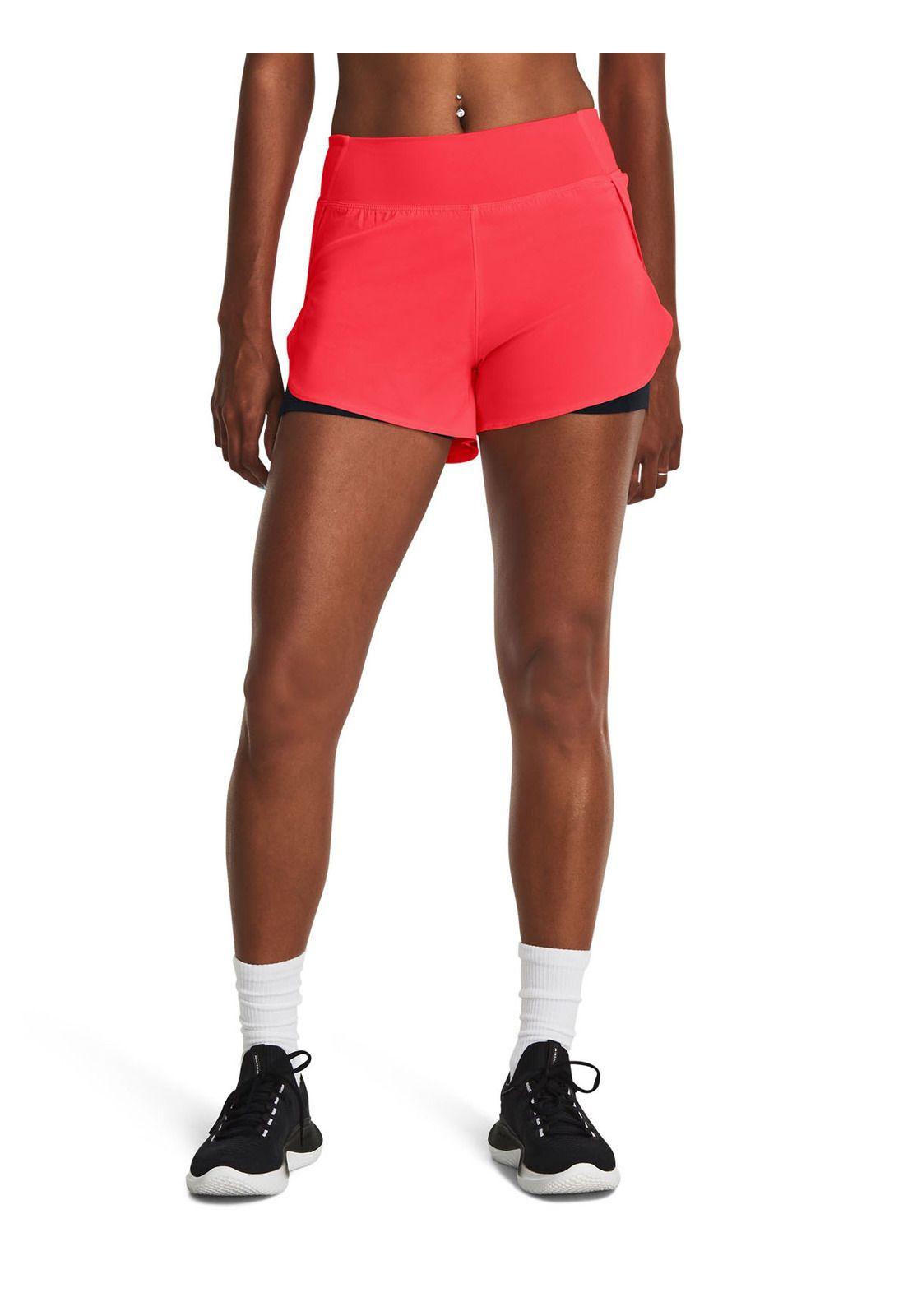 Shorts UA Vanish 2 en 1 para mujer Rojo-3