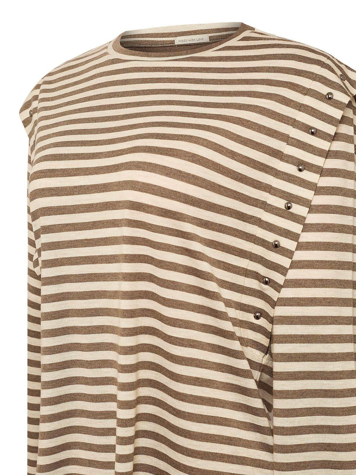 Polera Fibras Recicladas Mujer Diana Café-3