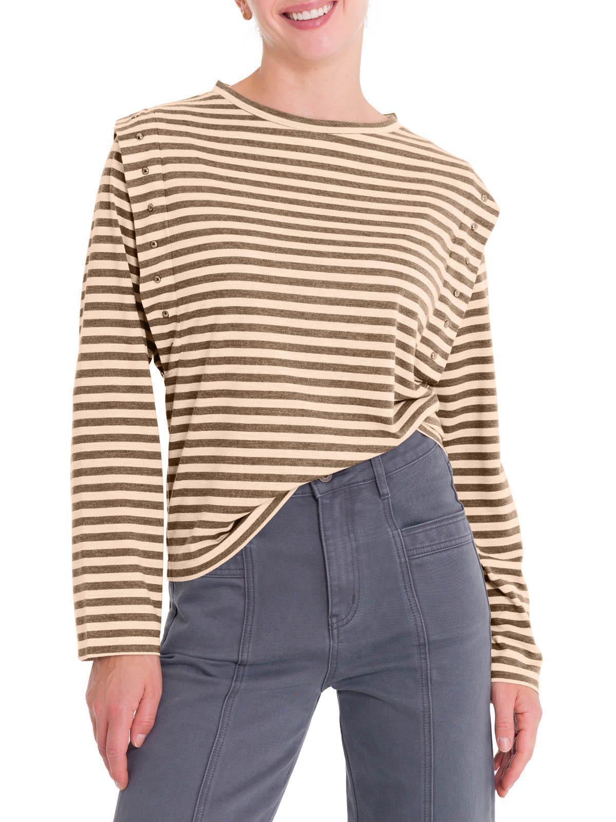 Polera Fibras Recicladas Mujer Diana Café-4