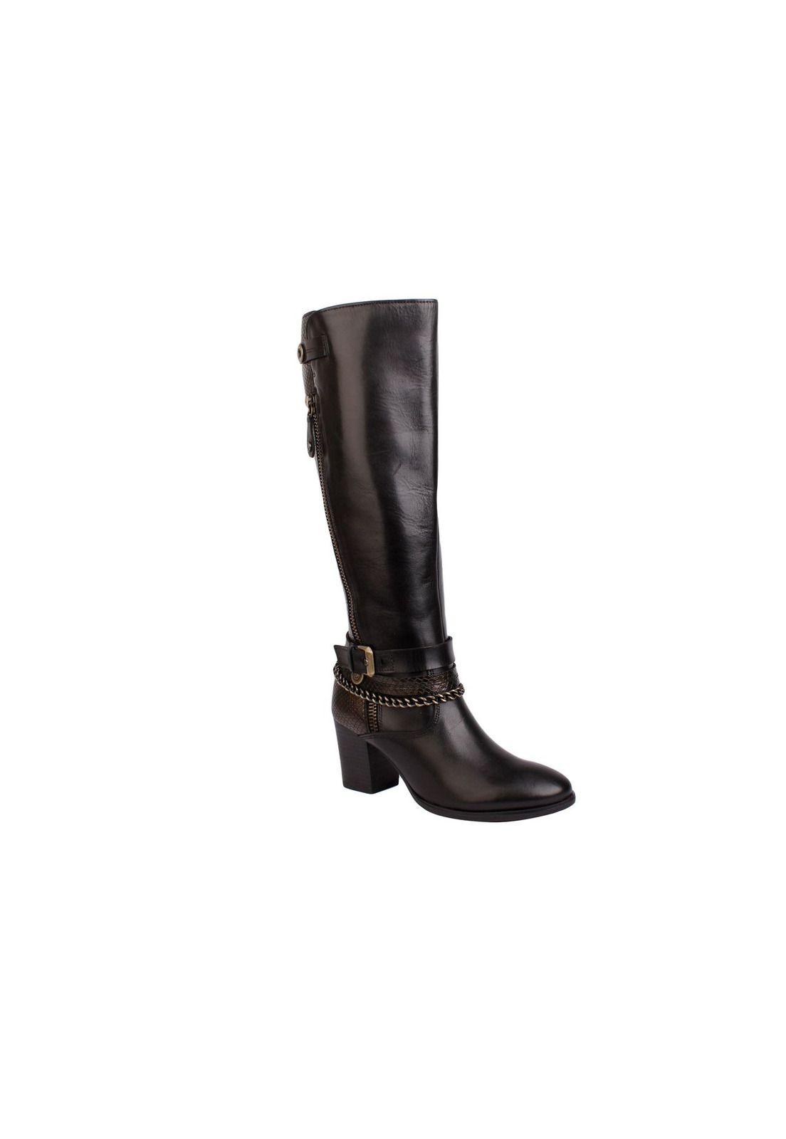 Bota Cuero Galizia Negro-0