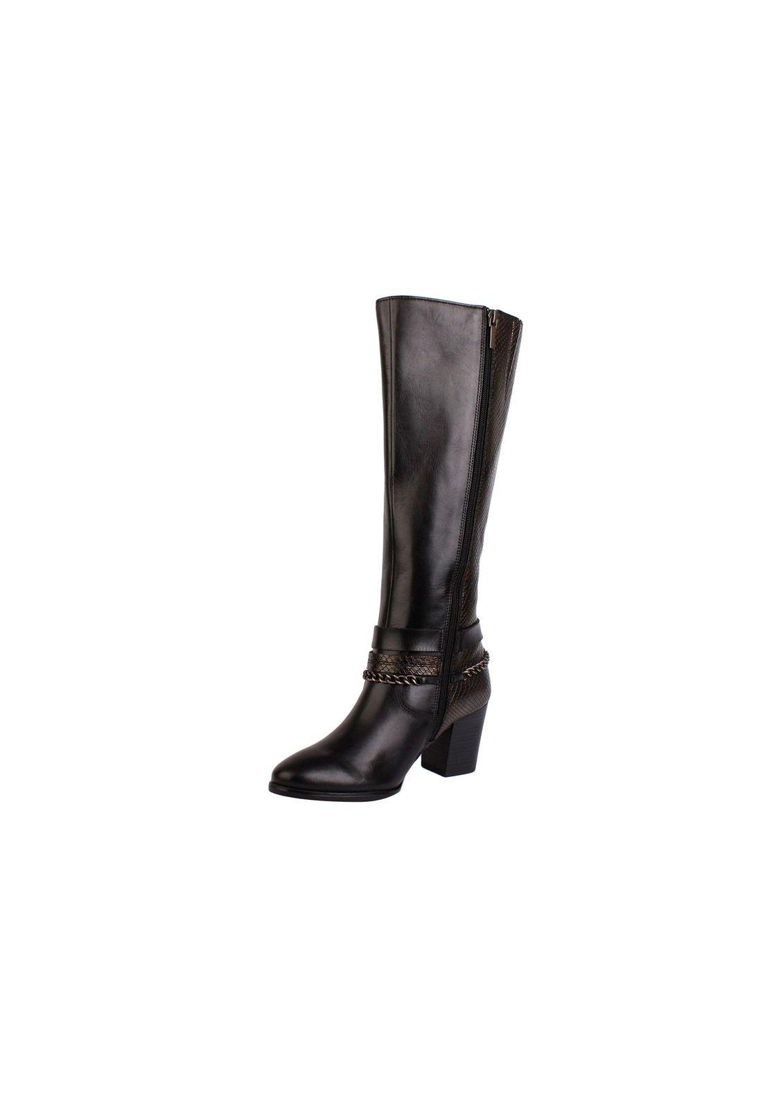 Bota Cuero Galizia Negro-1