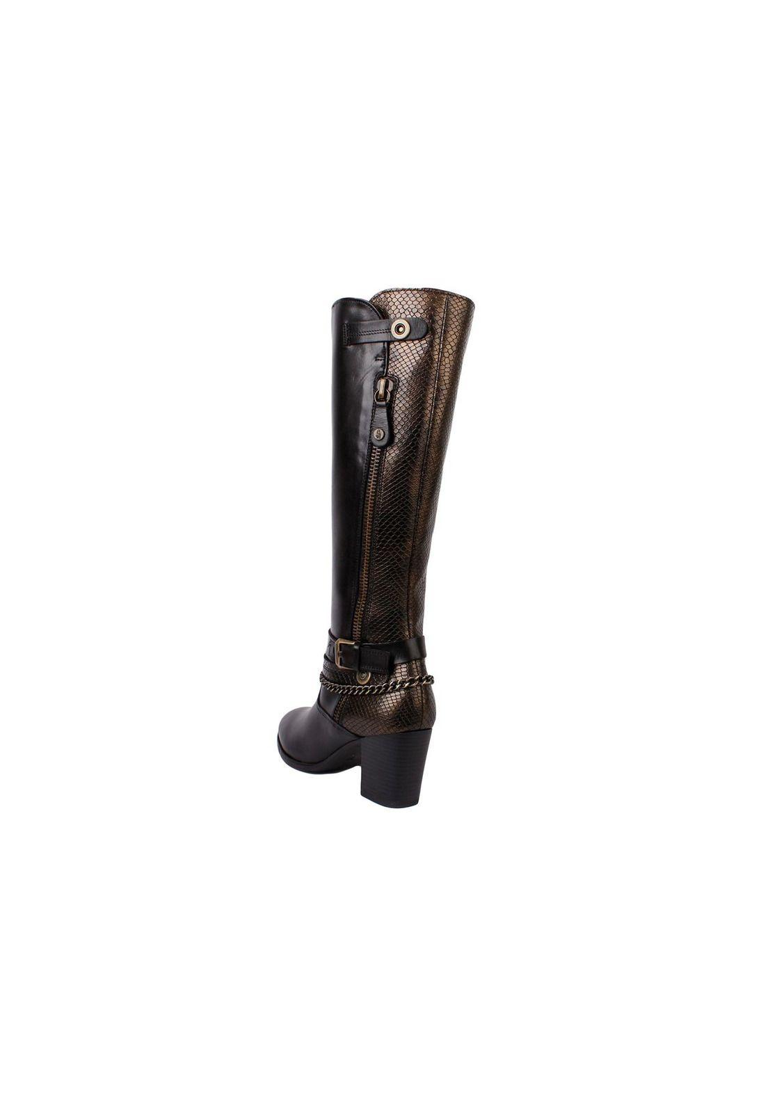 Bota Cuero Galizia Negro-3