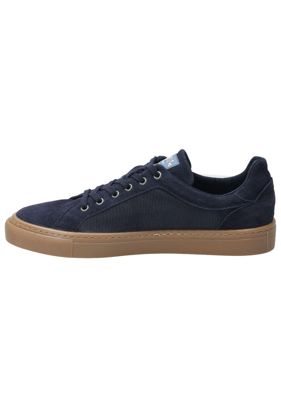 Zapatilla Cuero Hombre Tifon Azul-4