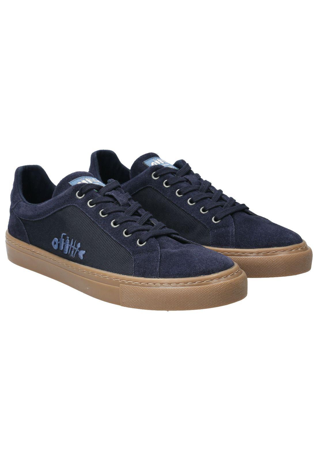Zapatilla Cuero Hombre Tifon Azul-6
