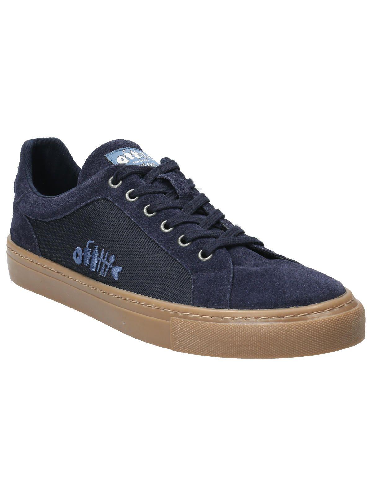 Zapatilla Cuero Hombre Tifon Azul-1