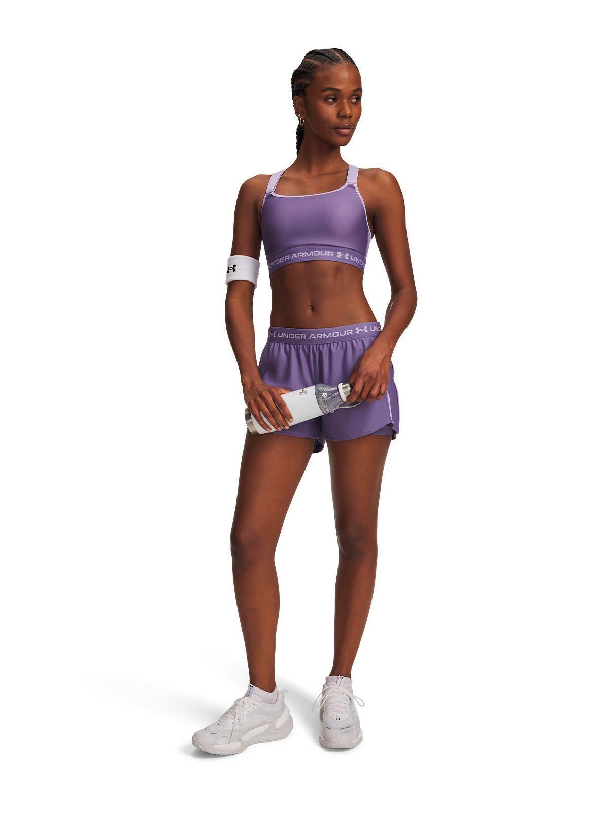 Short UA Tech Play Up 2 En 1 Morado Mujer-3