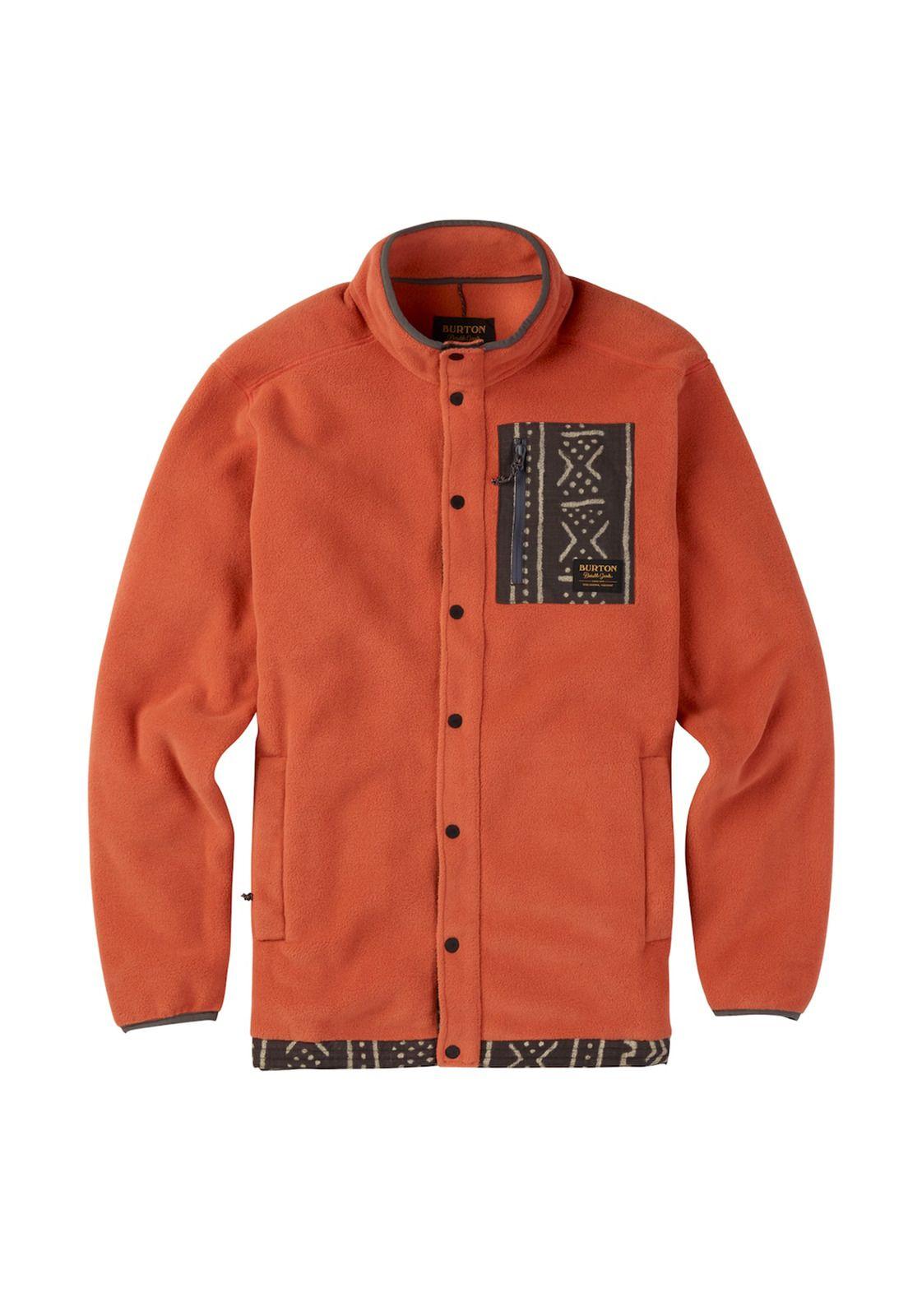 Polar Hombre Hearth Fleece Snap-U Naranjo Burton-0