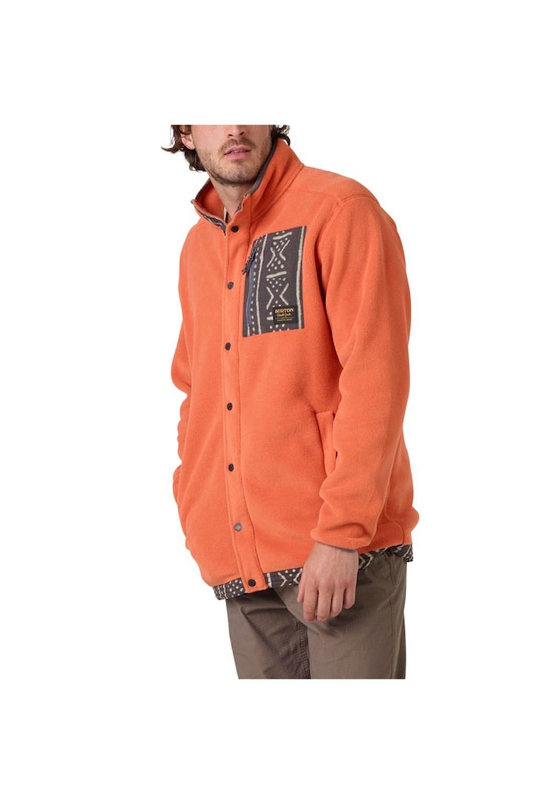 Polar Hombre Hearth Fleece Snap-U Naranjo Burton-1