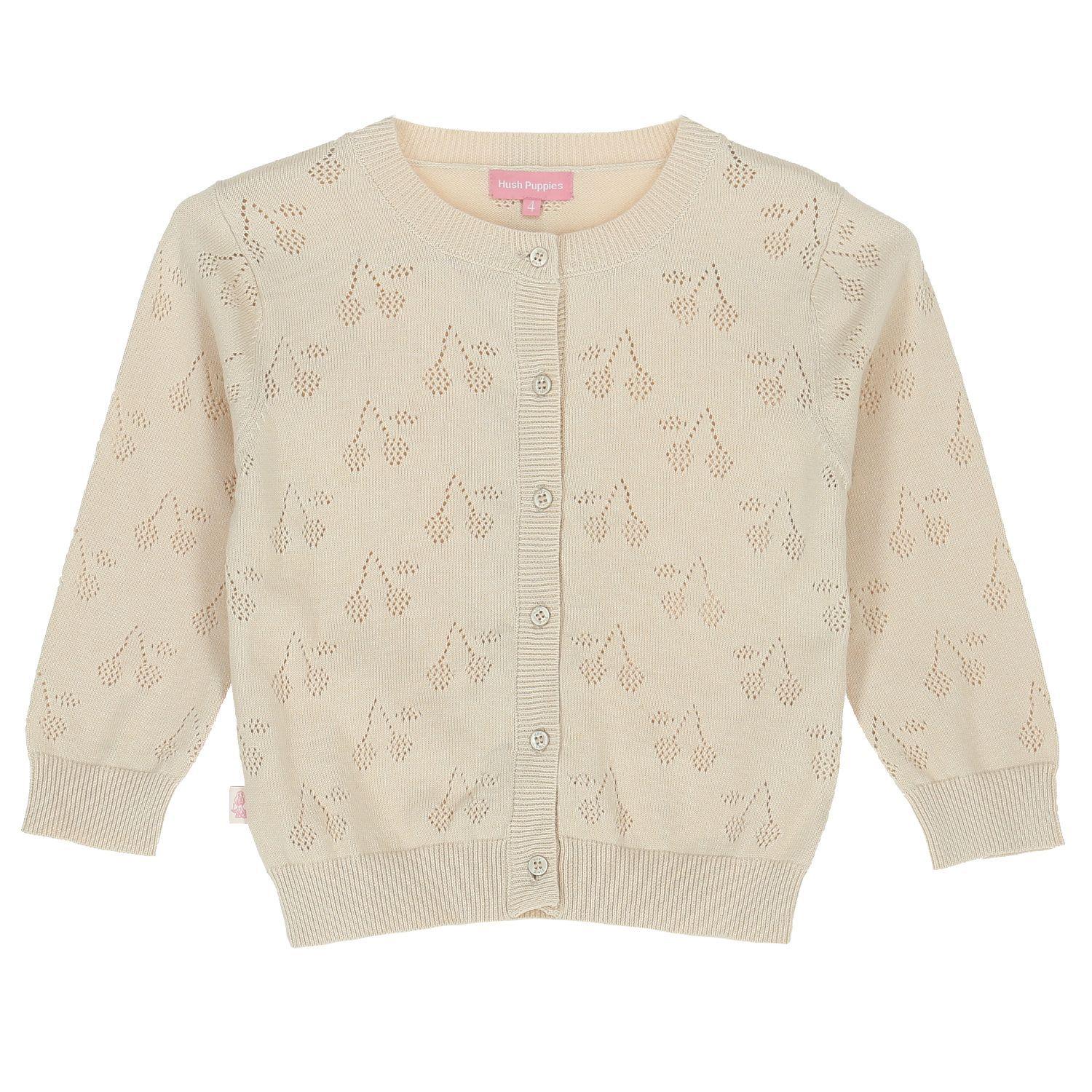 Chaleco Niña Cereza Beige-0