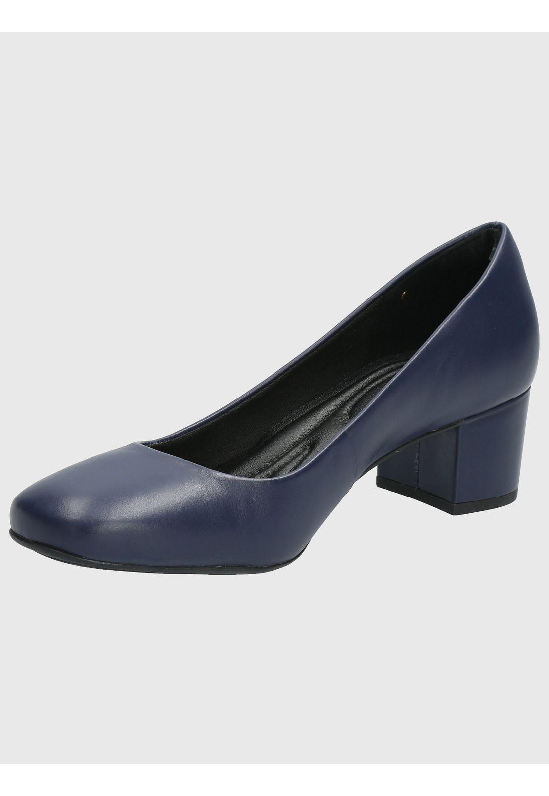 Zapato Cuero Mujer Manson Azul-4