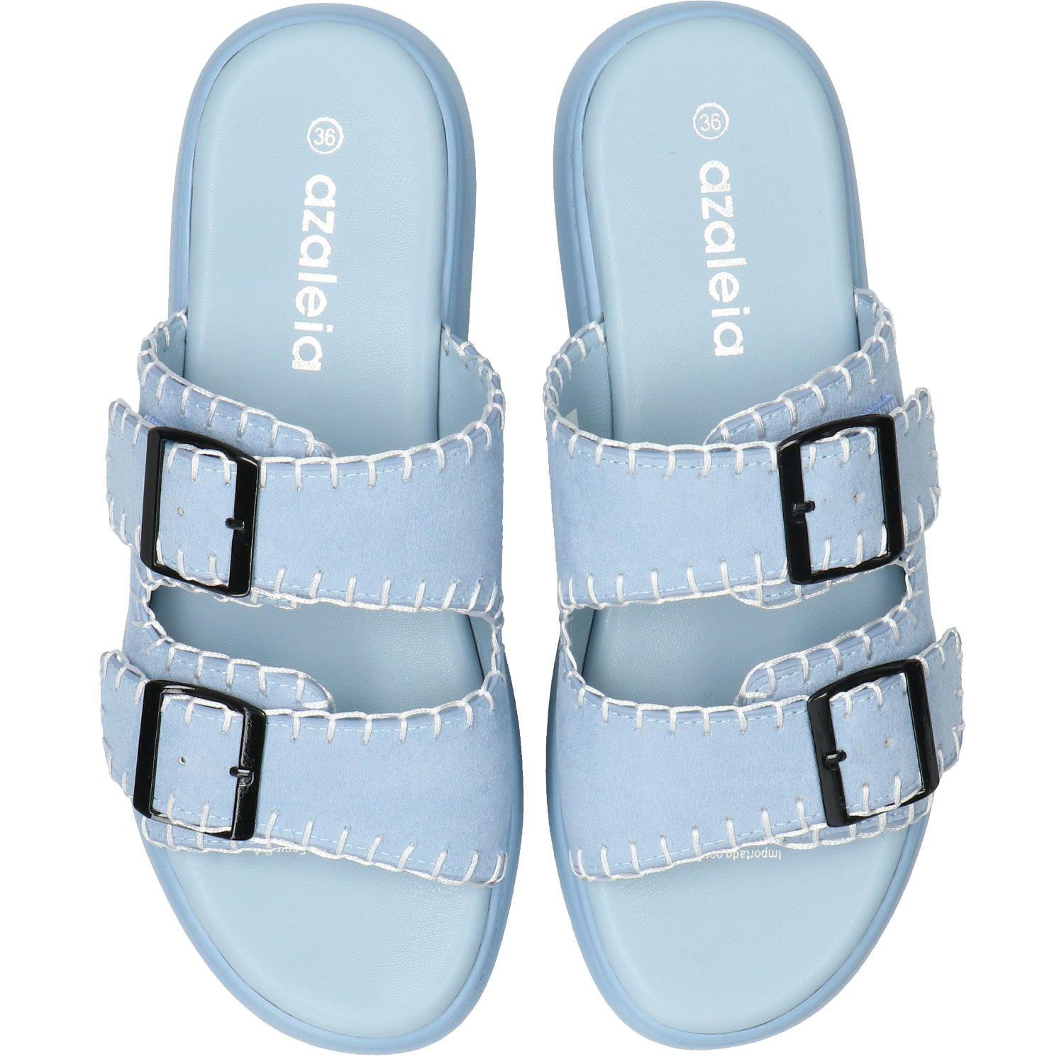 Sandalia Orelle Celeste Mujer-7