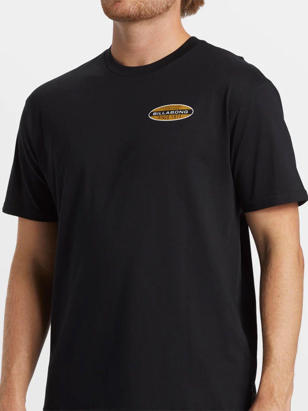 Polera manga corta Hombre Walled Negra-5