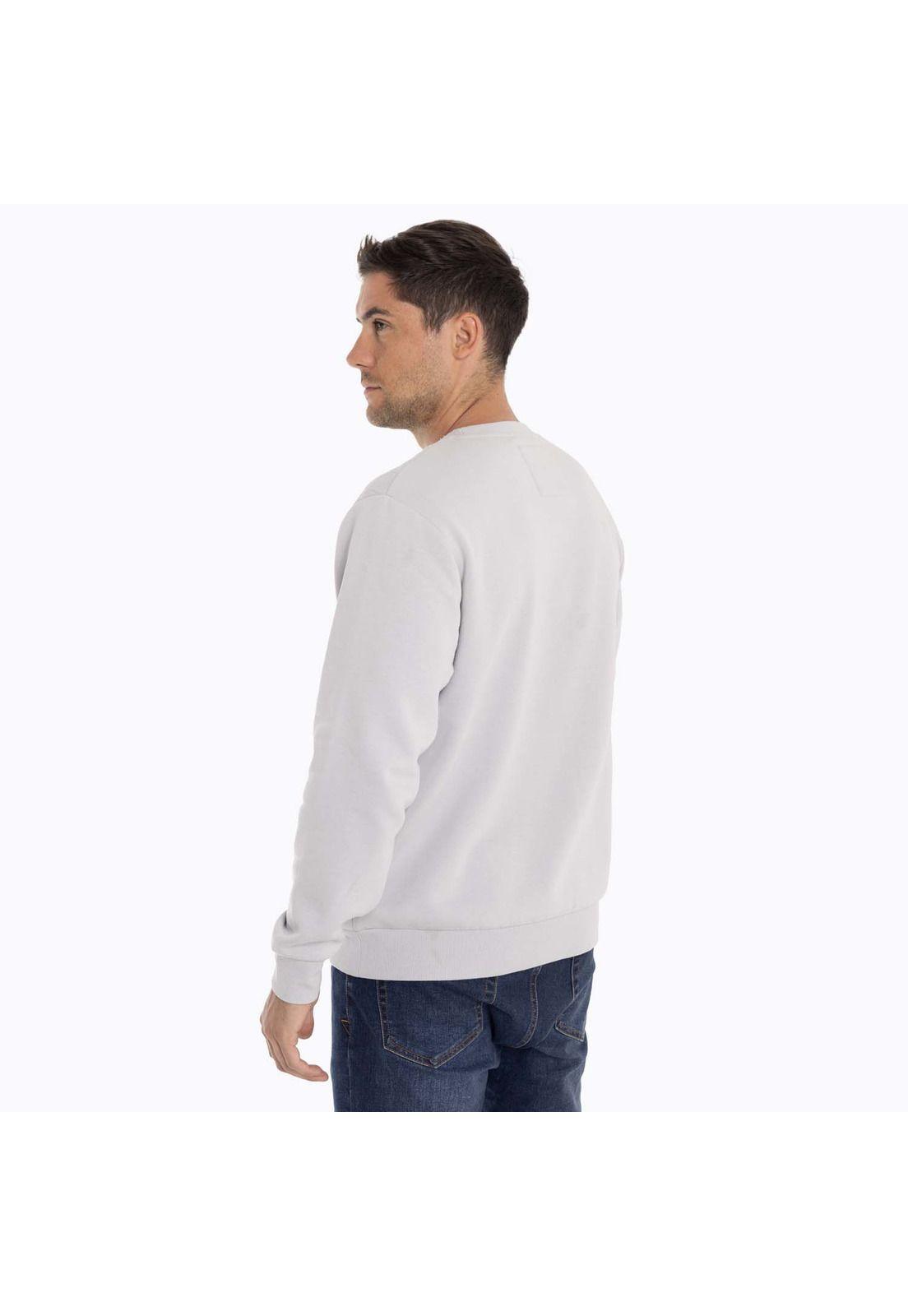 Poleron Hombre Yellowst Sweatshirt Gris claro Merrell-3