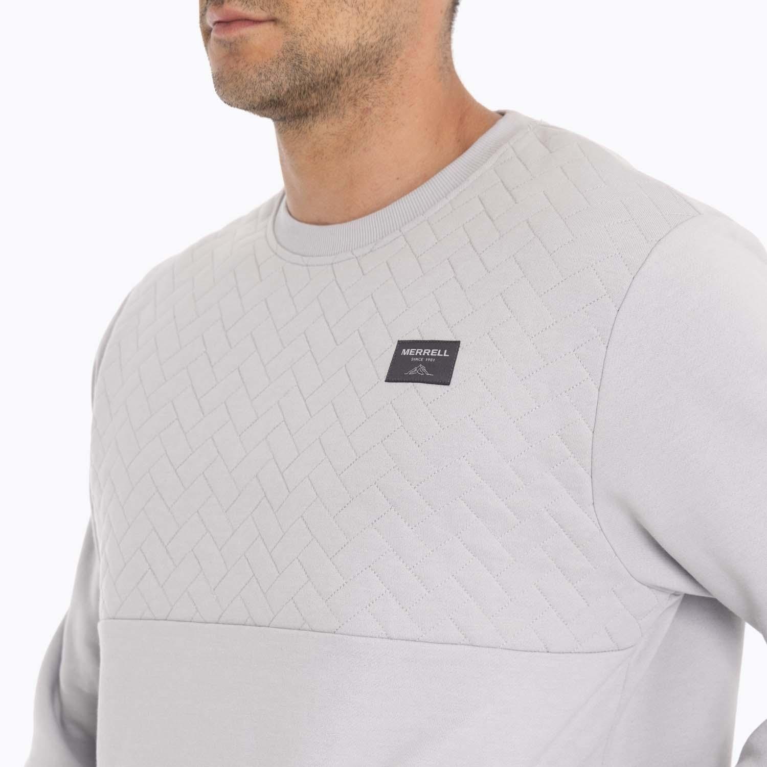 Poleron Hombre Yellowst Sweatshirt Gris claro Merrell-6