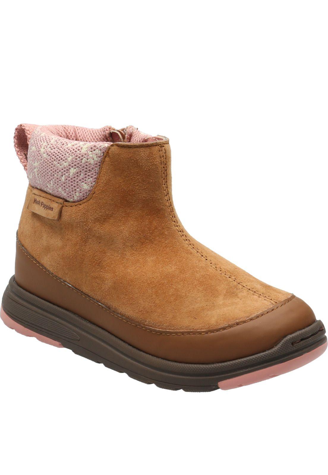 Botín Cuero Niña Tige-K Café (19 - 25)-0