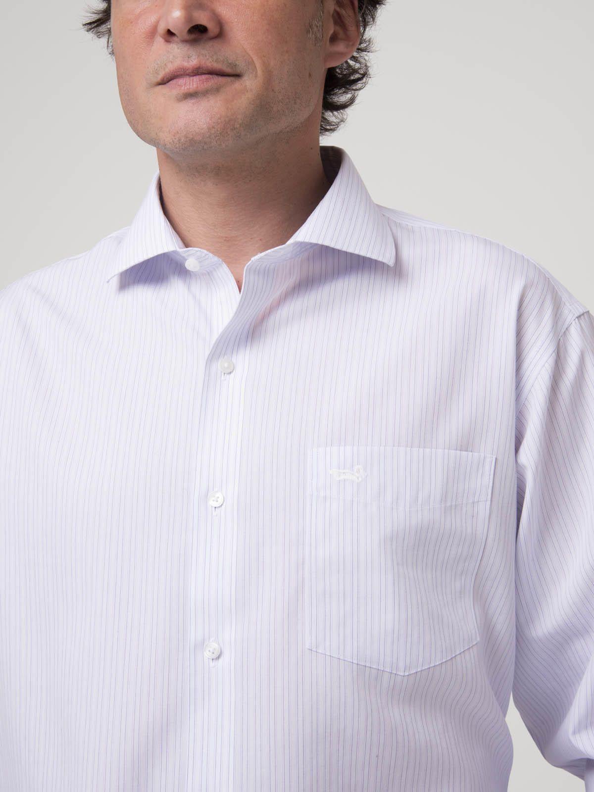 Camisa Cuello Italiano Hombre Wf Azul claro-8