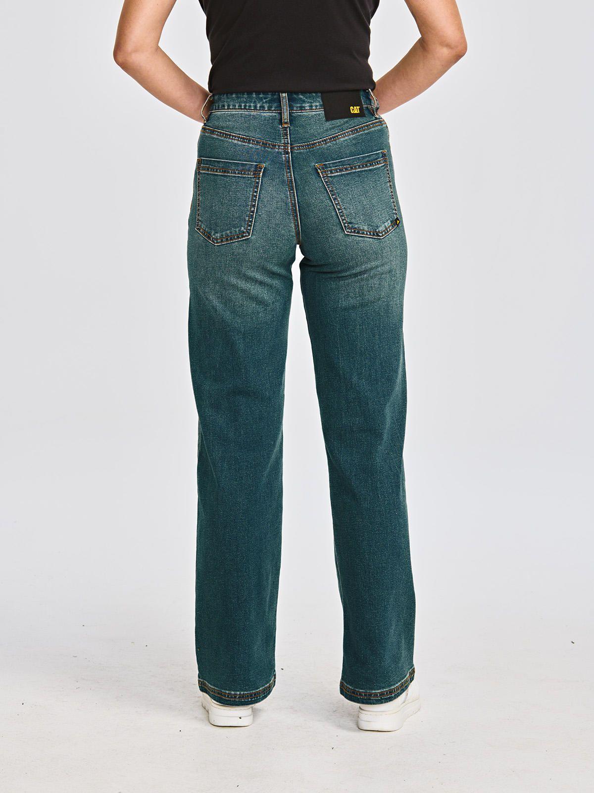 Jeans Mujer Triblend Stretch Denim Wide Leg Azul-4