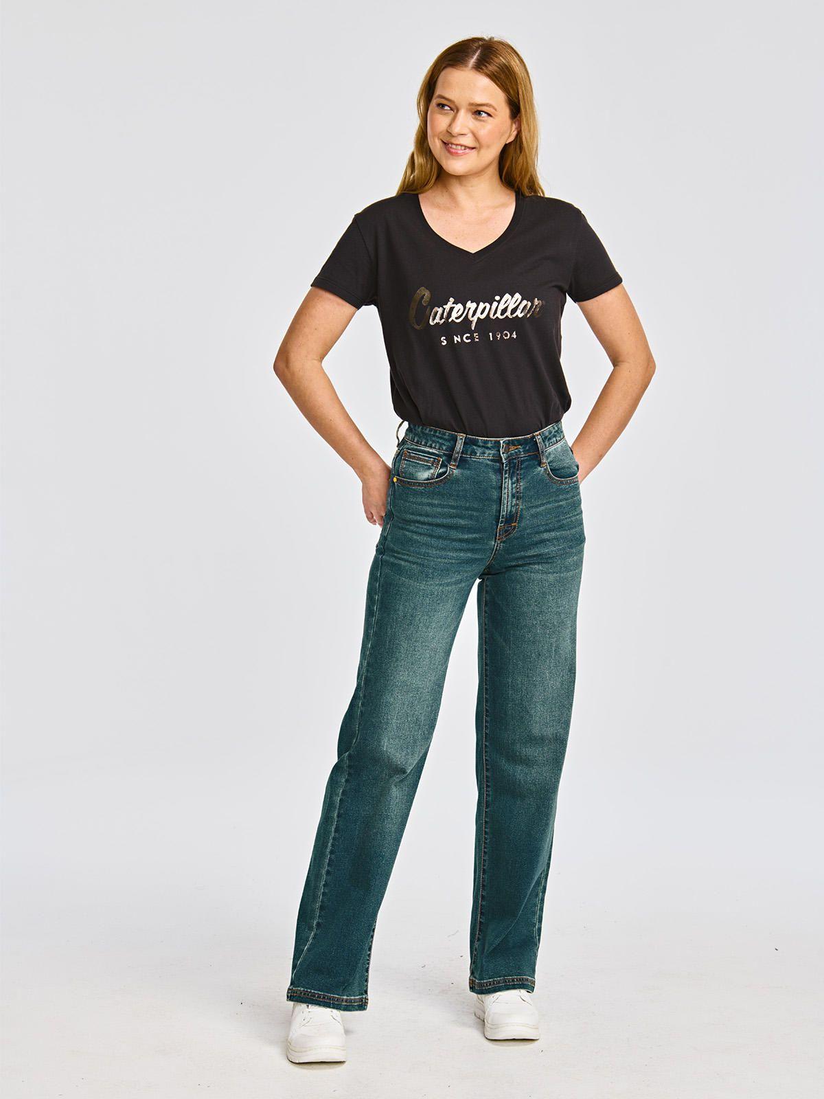 Jeans Mujer Triblend Stretch Denim Wide Leg Azul-6