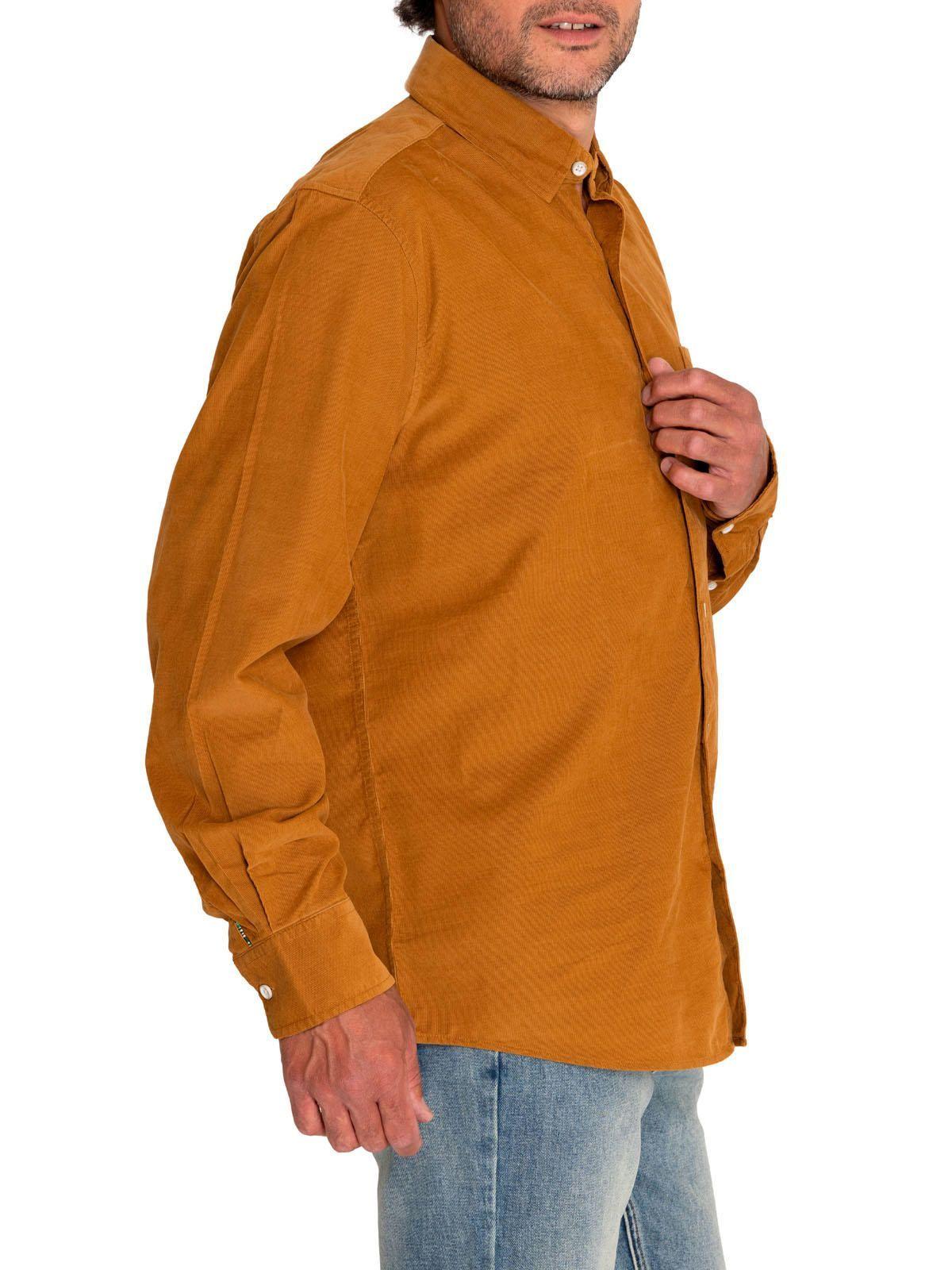 Camisa Algodón Orgánico Hombre Corduroy Camel-5
