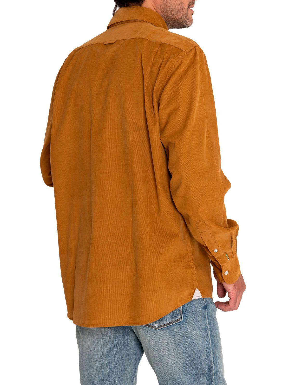 Camisa Algodón Orgánico Hombre Corduroy Camel-6