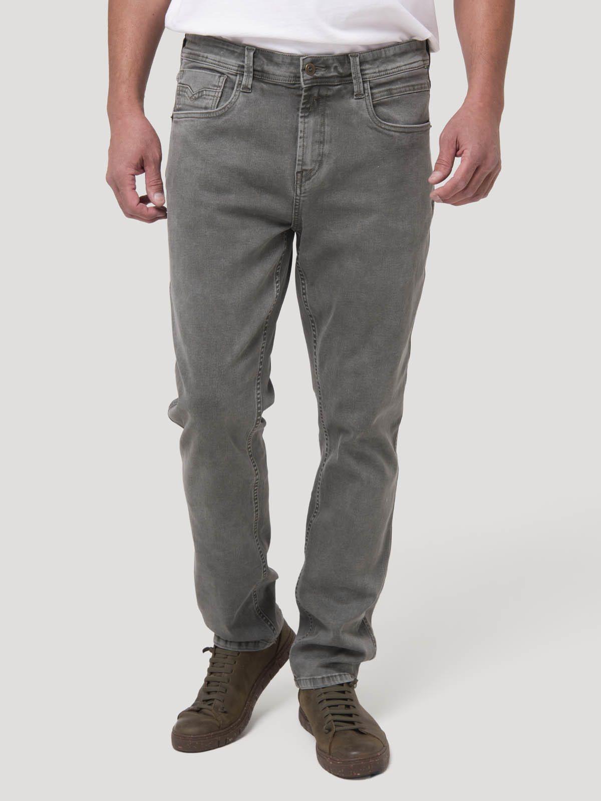 Jeans Algodón Reciclado Hombre Baycolor Gris-4