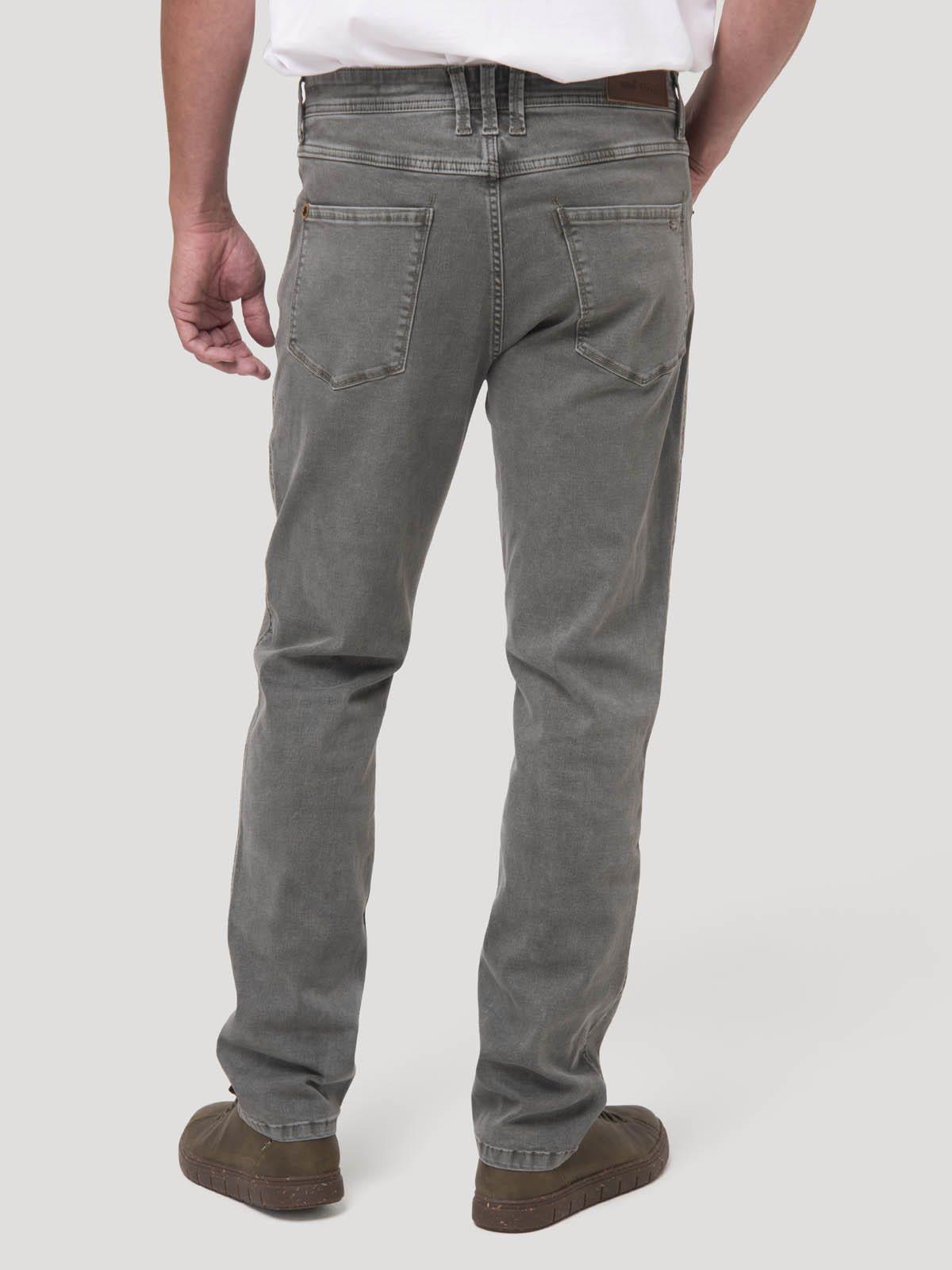 Jeans Algodón Reciclado Hombre Baycolor Gris-5