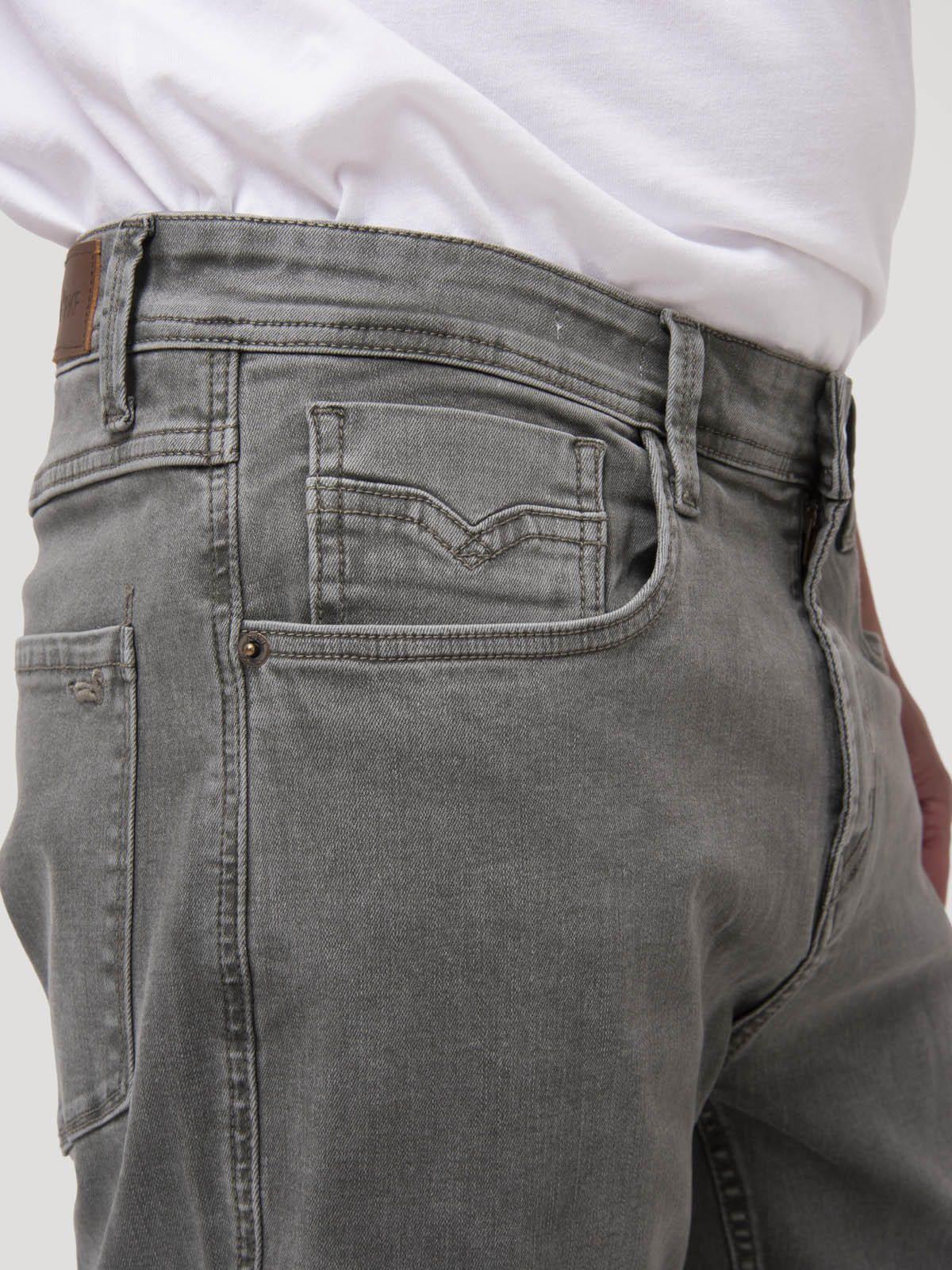 Jeans Algodón Reciclado Hombre Baycolor Gris-7