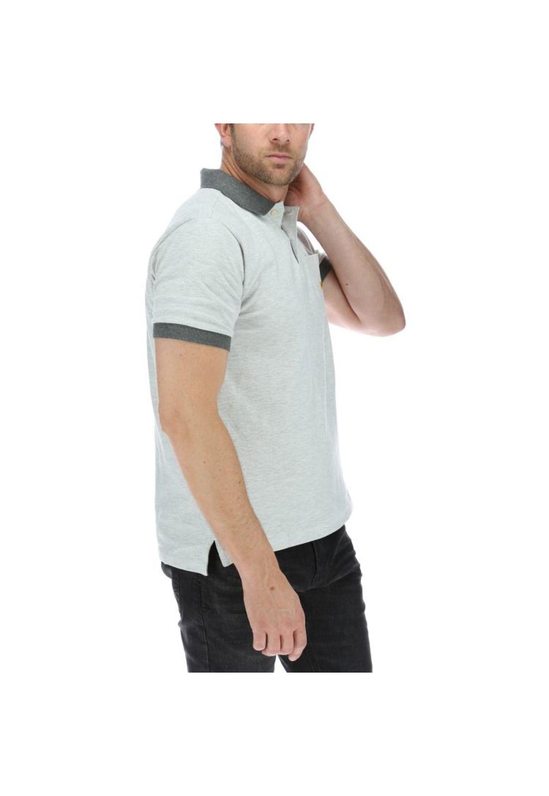 Polera Polo Hombre New Logo Polo Gris-3