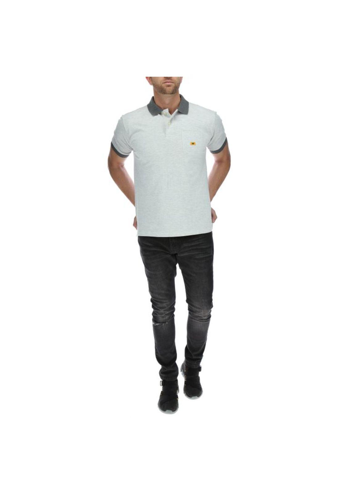 Polera Polo Hombre New Logo Polo Gris-4