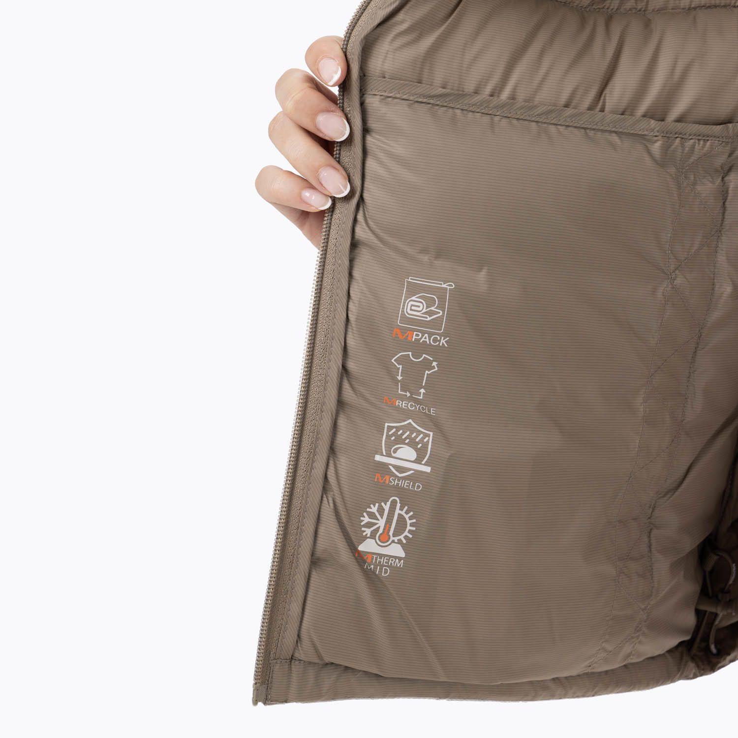 Parka Sin Mangas Mujer Hazeis Café-6