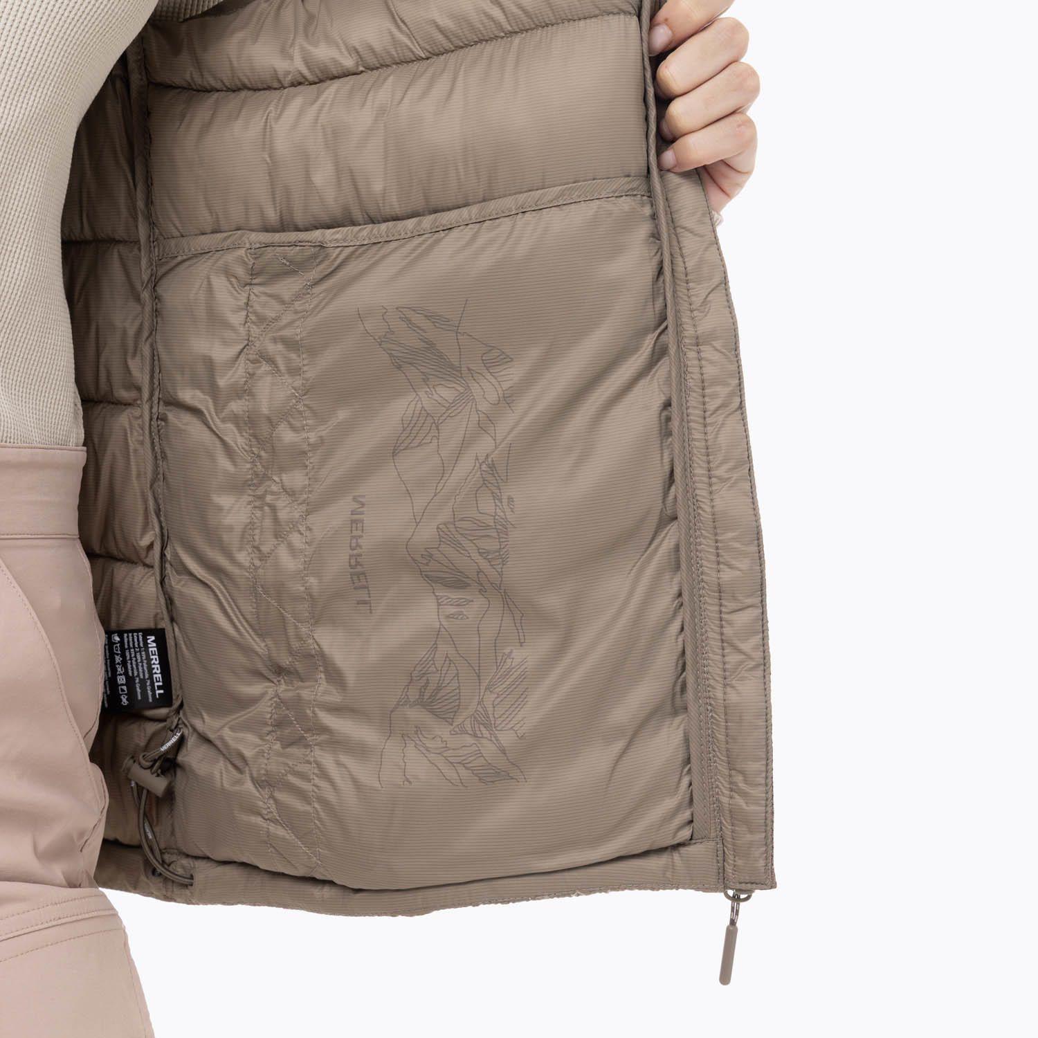 Parka Sin Mangas Mujer Hazeis Café-7