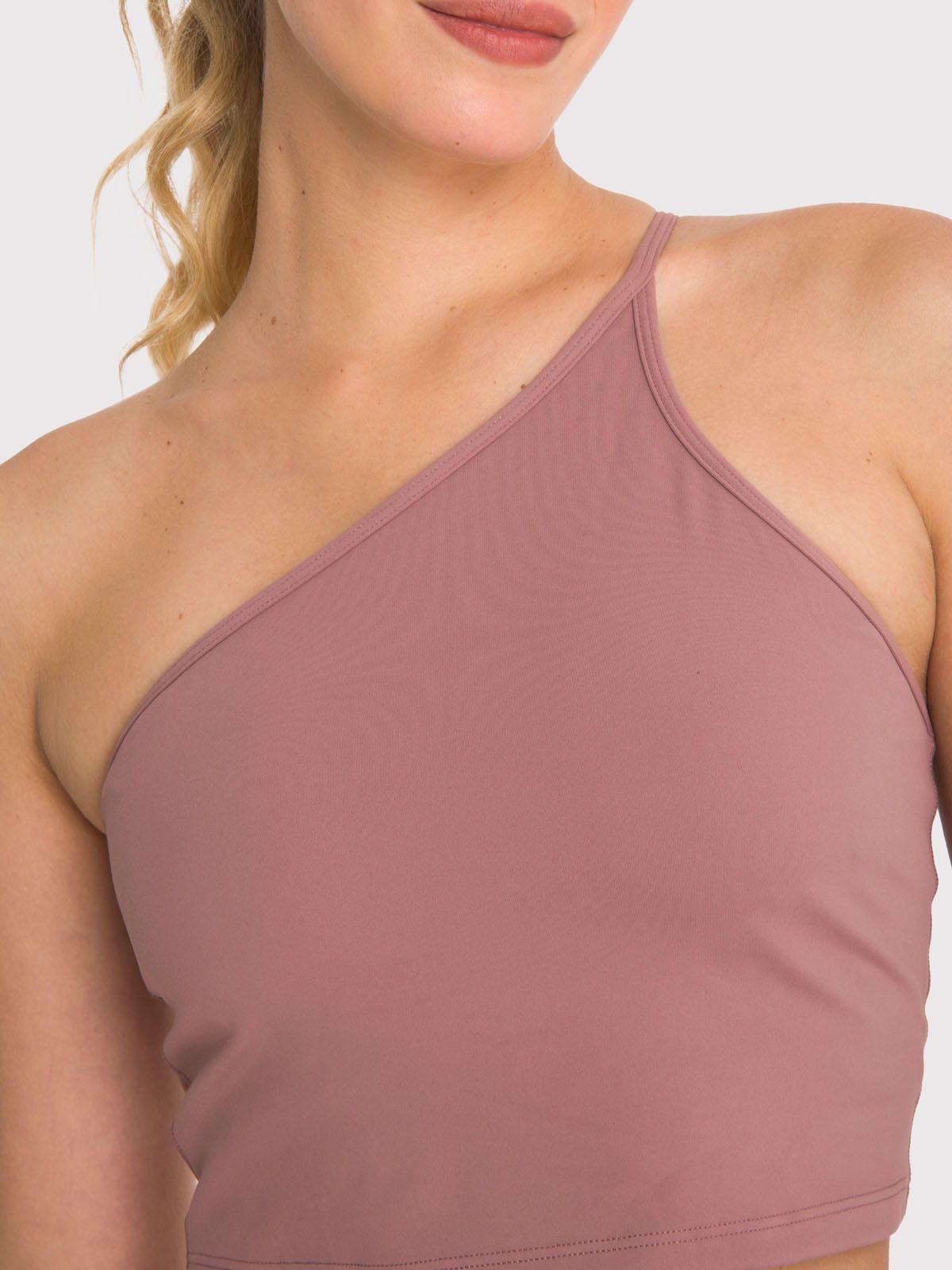 Peto deportivo Mujer Crop Top Elise Café-5