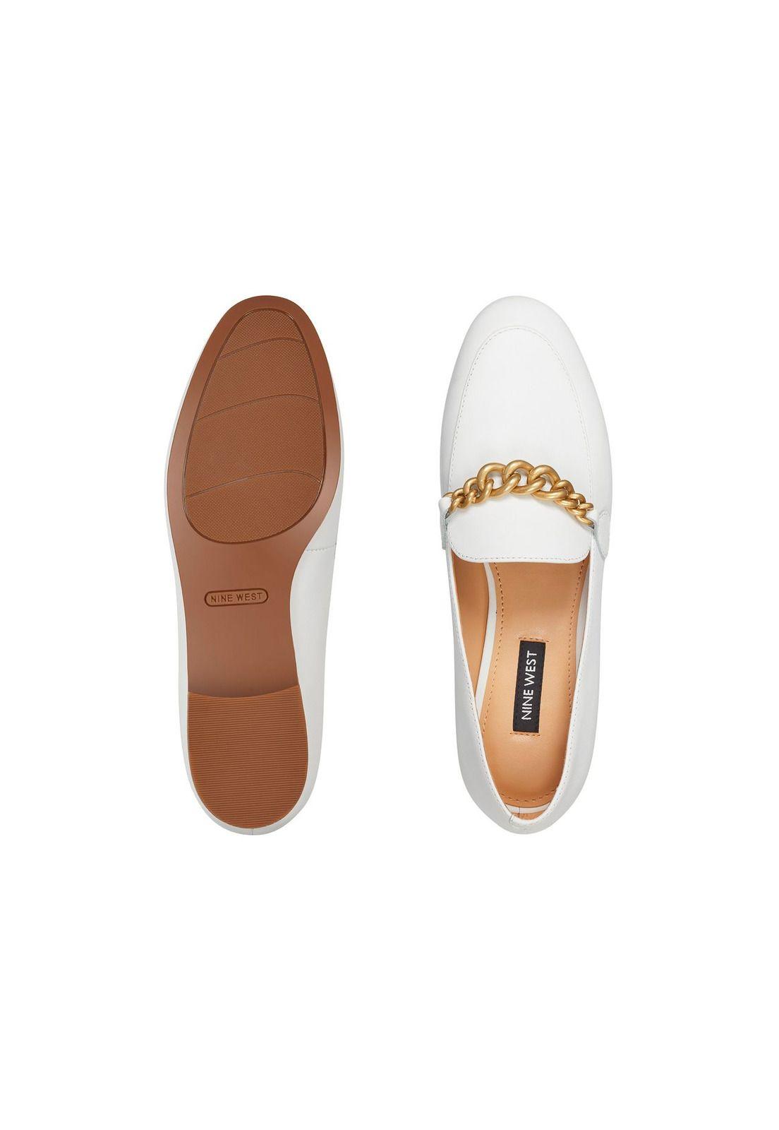 Mocasín Cuero Ashtynp Blanco Mujer-4