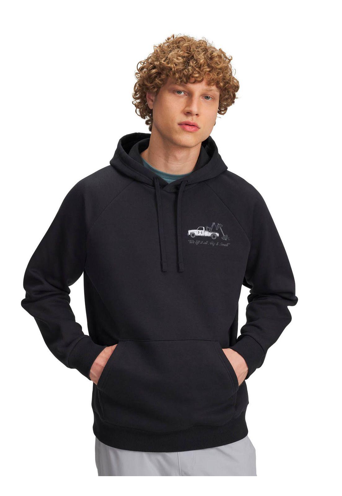 Polerón Lifestyle hombre Rival HBR Logo negro -0