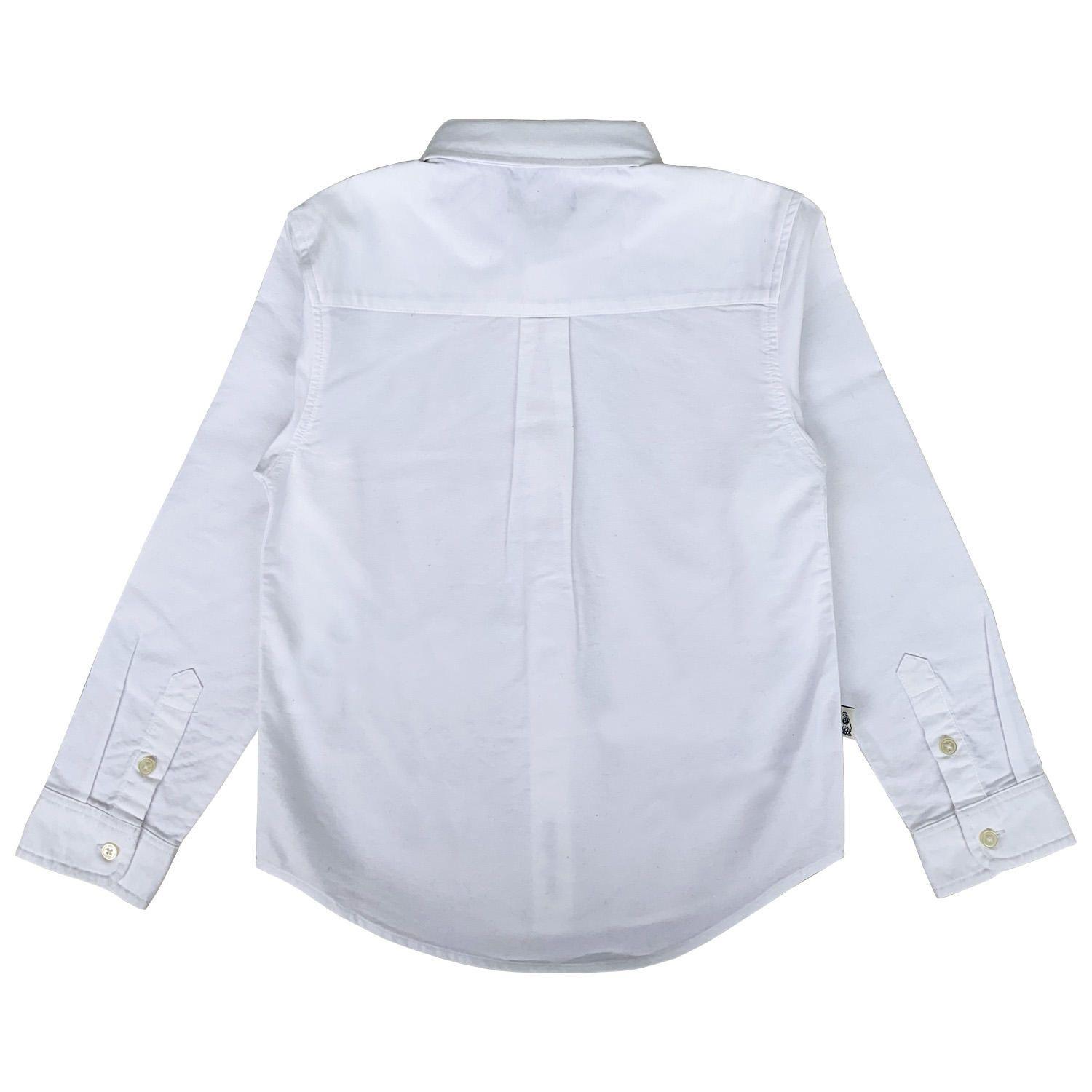 Camisa Clásico Niño Algodón Blanco-1